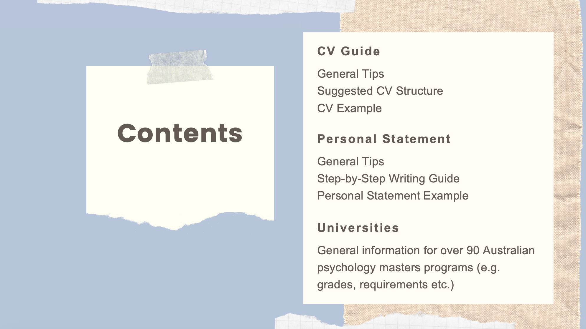 Psychology Masters Application Guide