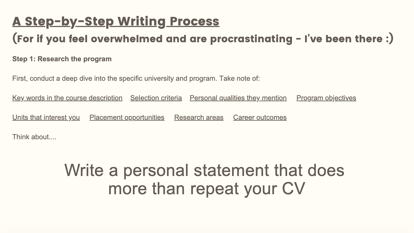 Psychology Masters Application Guide